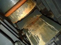 Vízkövesedés nyomai